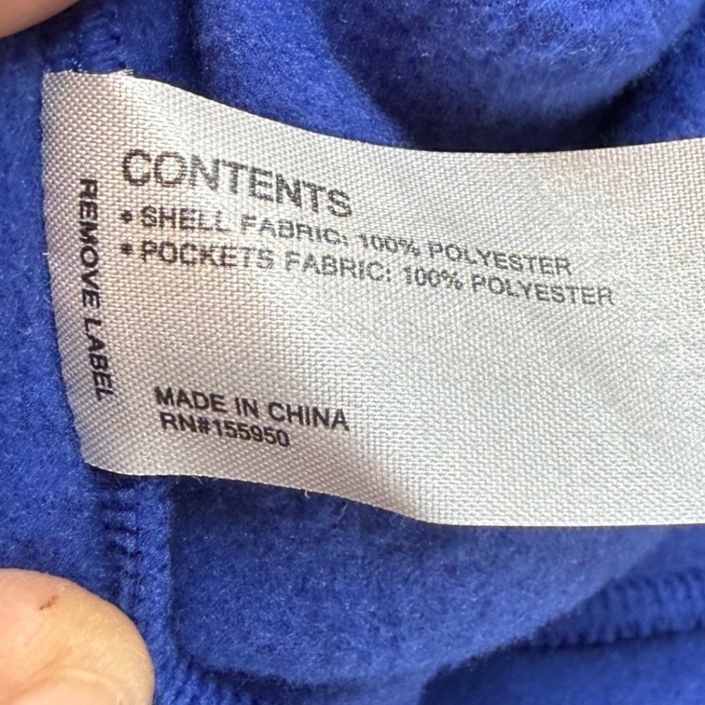 Greyson Clothiers XXL Royal Blue Fleece Full Zip Vest Frederica Golf Wolf Logo - Picture 7 of 7